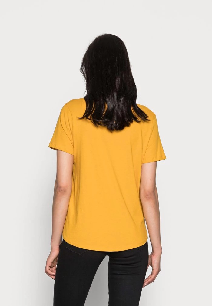 T-Shirt ANNA FIELD Anna Field Basic T-shirt Jaune Femme | PJI-1693204